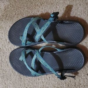 Teal Chaco Sandals